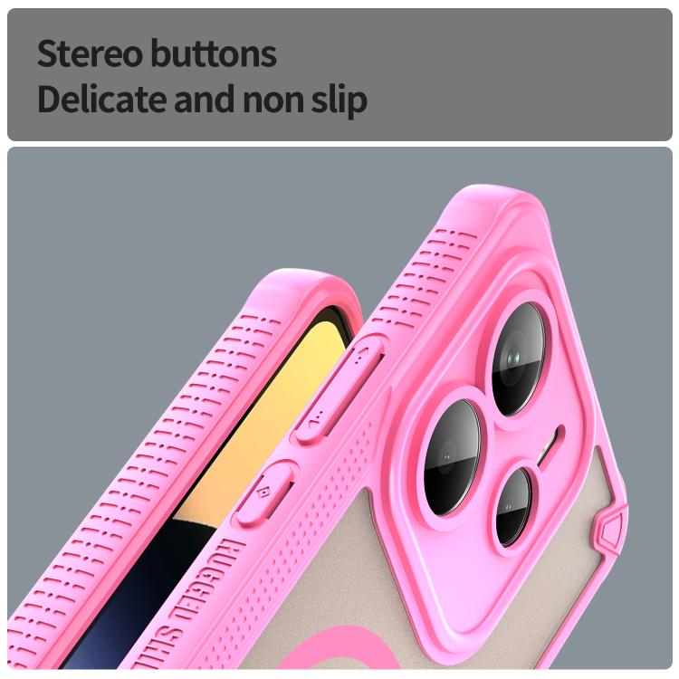 For Redmi Note 14 5G Global Armor Glaze MagSafe Magnetic Phone Case