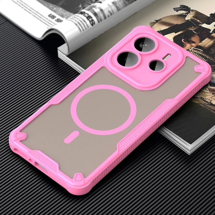 For Redmi Note 14 5G Global Armor Glaze MagSafe Magnetic Phone Case
