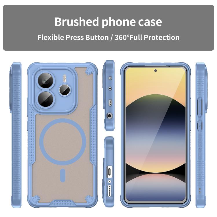 For Redmi Note 14 5G Global Armor Glaze MagSafe Magnetic Phone Case