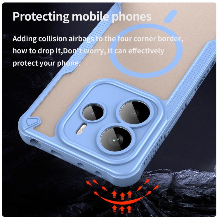 For Redmi Note 14 5G Global Armor Glaze MagSafe Magnetic Phone Case
