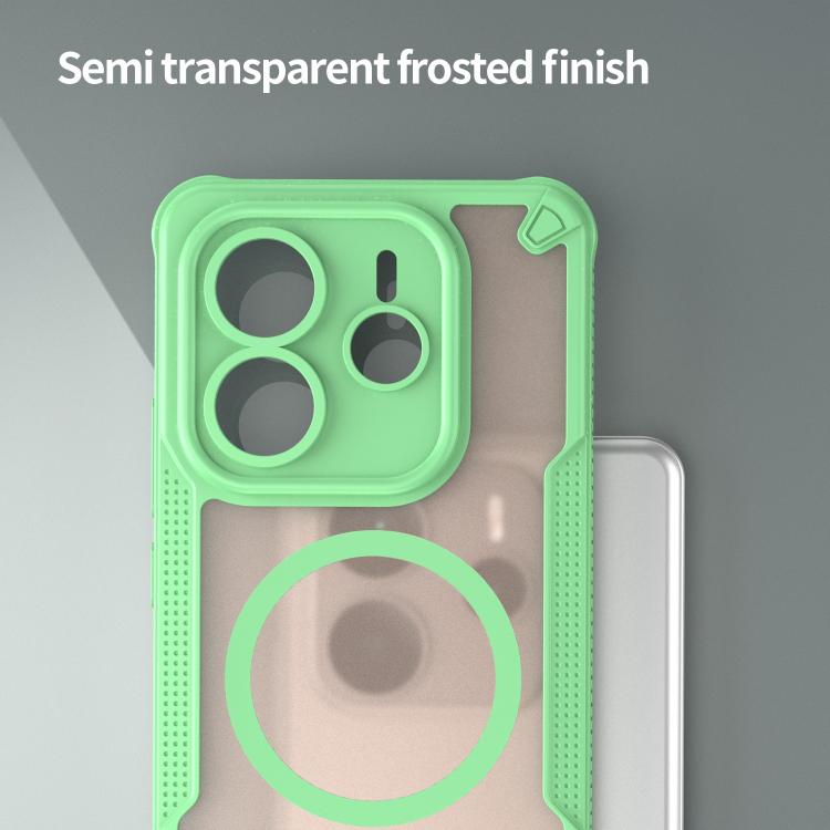 For Redmi Note 14 5G Global Armor Glaze MagSafe Magnetic Phone Case