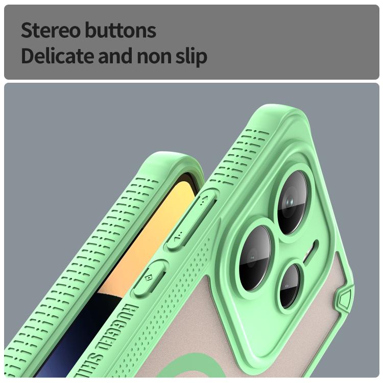 For Redmi Note 14 5G Global Armor Glaze MagSafe Magnetic Phone Case