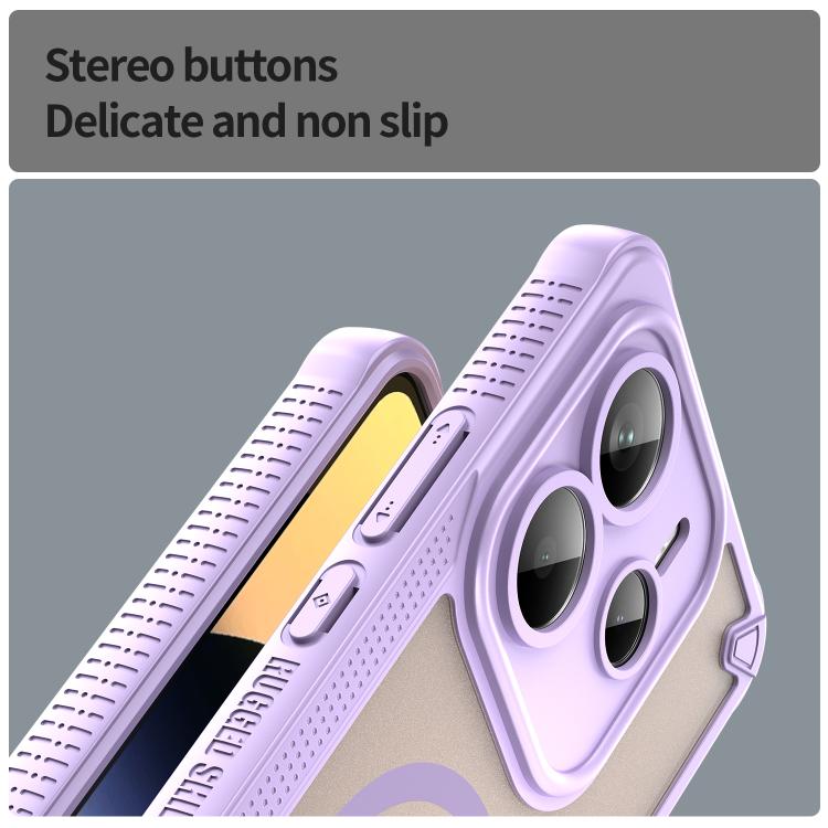 For Redmi Note 14 5G Global Armor Glaze MagSafe Magnetic Phone Case