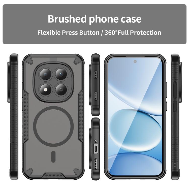 For Redmi Note 15 Pro 5G Global 163.6mm Armor Glaze MagSafe Magnetic Phone Case