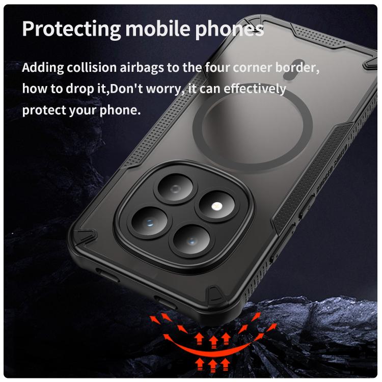 For Redmi Note 15 Pro 5G Global 163.6mm Armor Glaze MagSafe Magnetic Phone Case