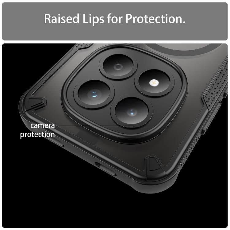 For Redmi Note 15 Pro 5G Global 163.6mm Armor Glaze MagSafe Magnetic Phone Case