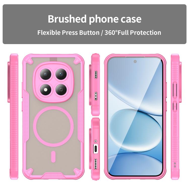 For Redmi Note 15 Pro 5G Global 163.6mm Armor Glaze MagSafe Magnetic Phone Case