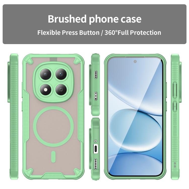 For Redmi Note 15 Pro 5G Global 163.6mm Armor Glaze MagSafe Magnetic Phone Case