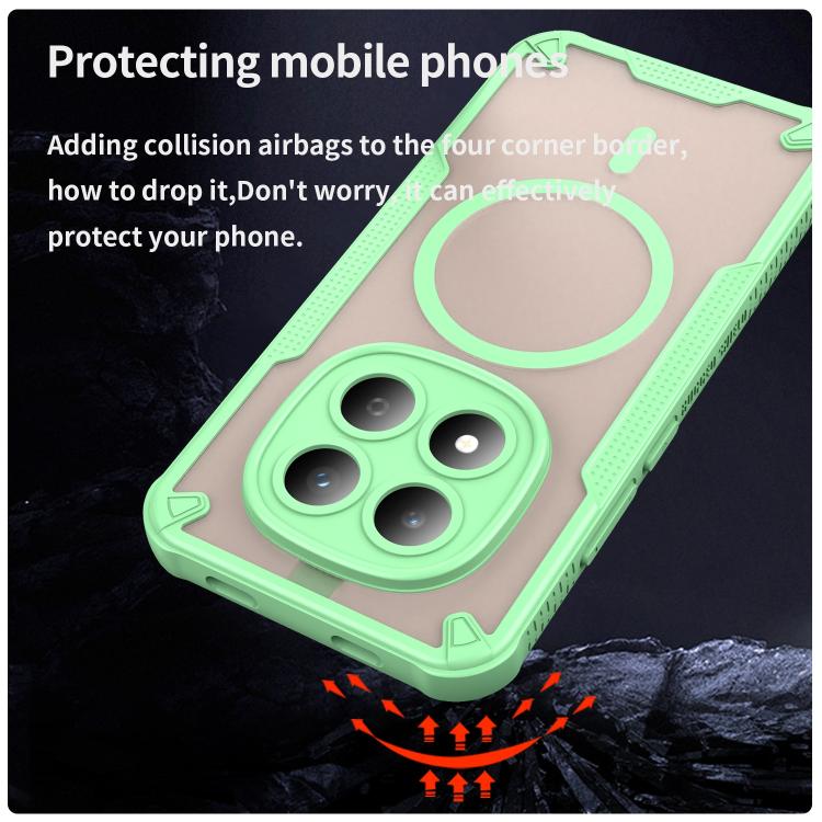 For Redmi Note 15 Pro 5G Global 163.6mm Armor Glaze MagSafe Magnetic Phone Case