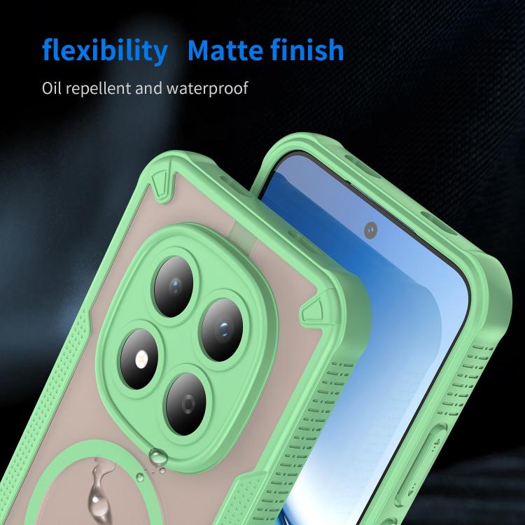 For Redmi Note 15 Pro 5G Global 163.6mm Armor Glaze MagSafe Magnetic Phone Case