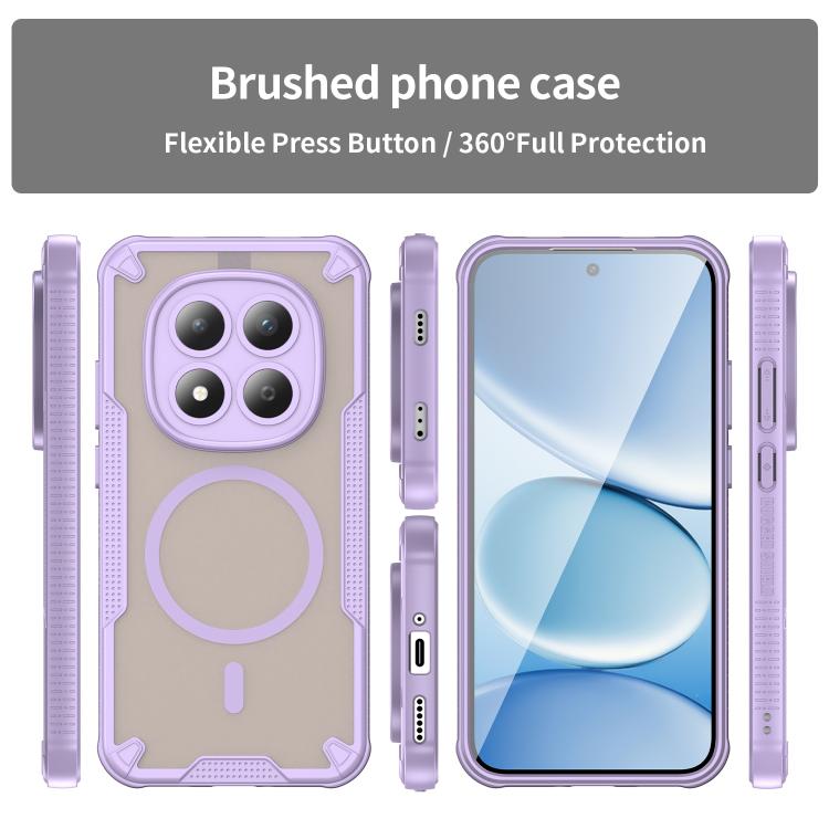 For Redmi Note 15 Pro 5G Global 163.6mm Armor Glaze MagSafe Magnetic Phone Case