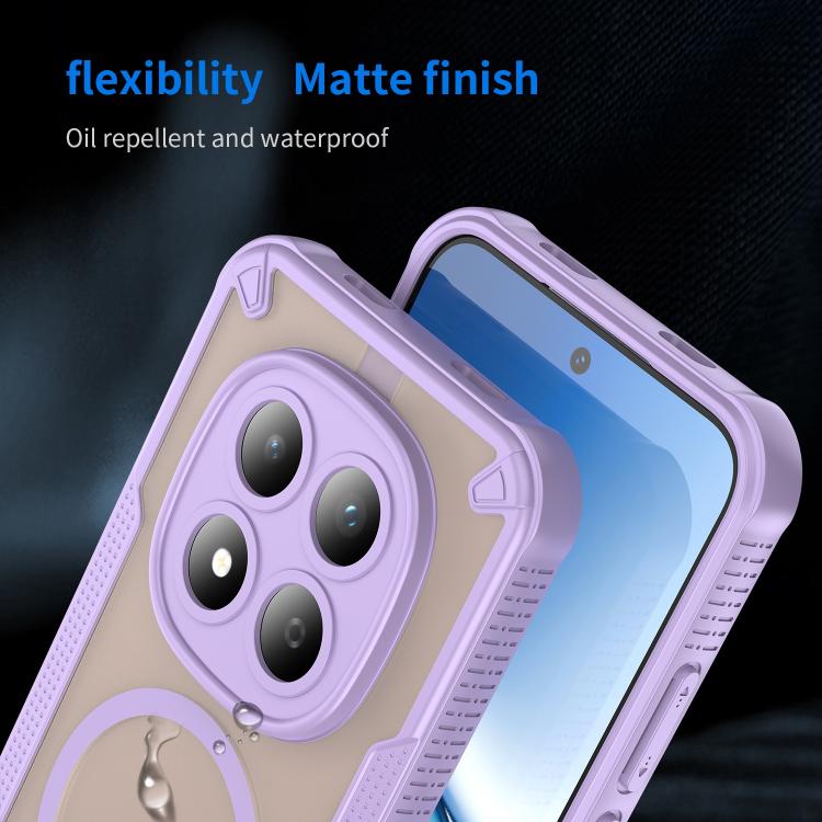 For Redmi Note 15 Pro 5G Global 163.6mm Armor Glaze MagSafe Magnetic Phone Case