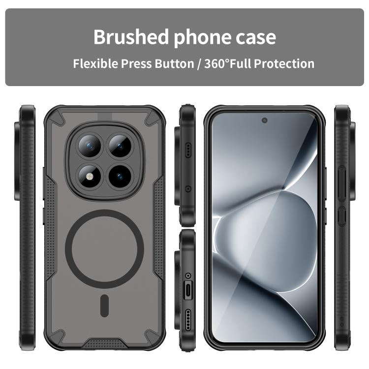 For Redmi Note 15 Pro+ 5G 163.3mm / Poco M8 Pro Armor Glaze MagSafe Magnetic Phone Case