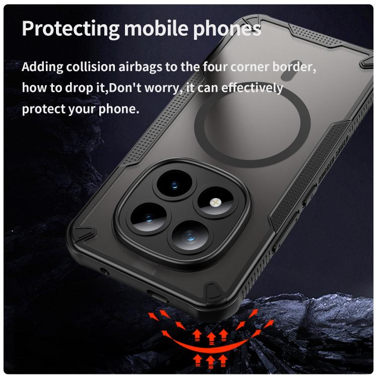 For Redmi Note 15 Pro+ 5G 163.3mm / Poco M8 Pro Armor Glaze MagSafe Magnetic Phone Case