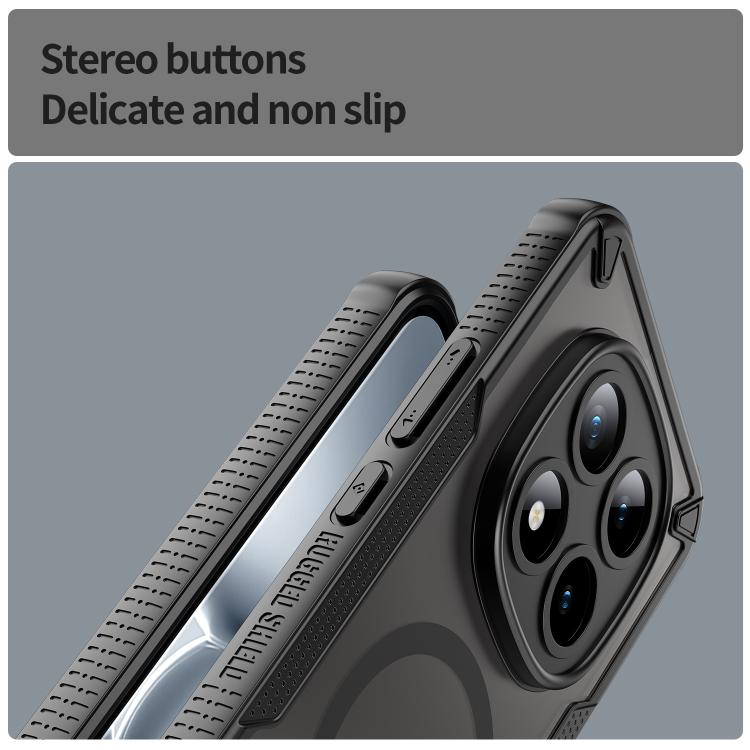 For Redmi Note 15 Pro+ 5G 163.3mm / Poco M8 Pro Armor Glaze MagSafe Magnetic Phone Case