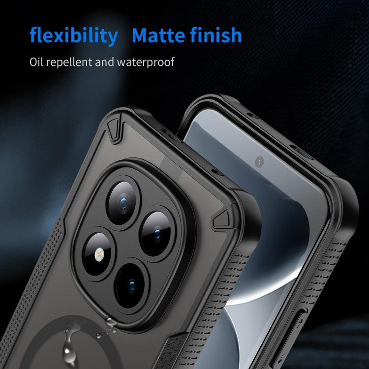 For Redmi Note 15 Pro+ 5G 163.3mm / Poco M8 Pro Armor Glaze MagSafe Magnetic Phone Case