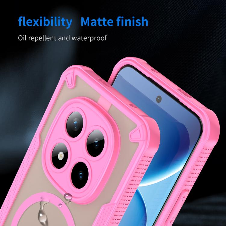 For Redmi Note 15 Pro+ 5G 163.3mm / Poco M8 Pro Armor Glaze MagSafe Magnetic Phone Case