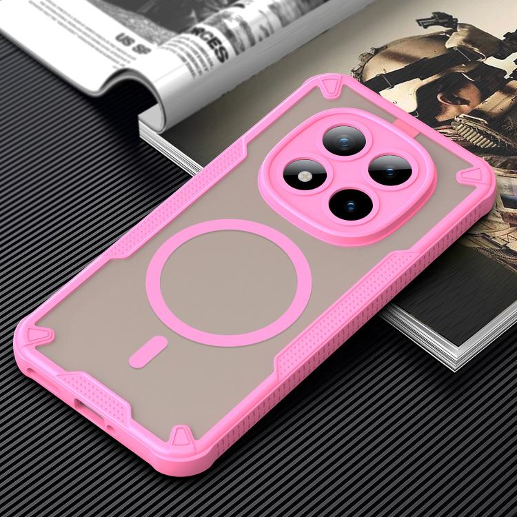 For Redmi Note 15 Pro+ 5G 163.3mm / Poco M8 Pro Armor Glaze MagSafe Magnetic Phone Case