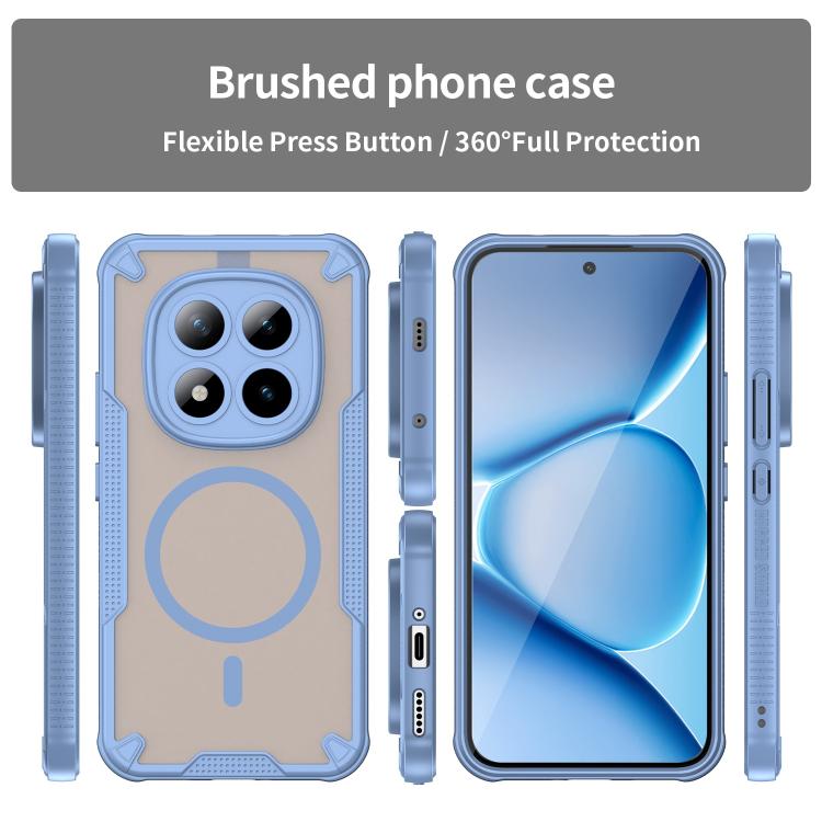 For Redmi Note 15 Pro+ 5G 163.3mm / Poco M8 Pro Armor Glaze MagSafe Magnetic Phone Case