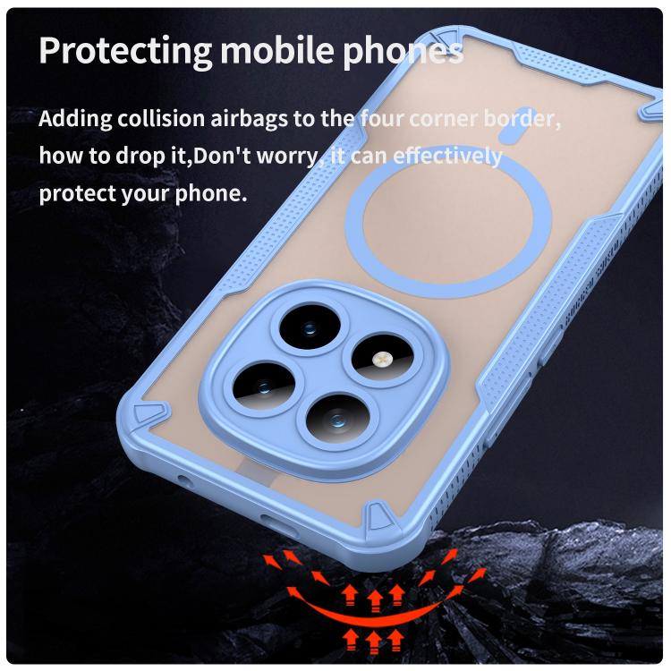 For Redmi Note 15 Pro+ 5G 163.3mm / Poco M8 Pro Armor Glaze MagSafe Magnetic Phone Case