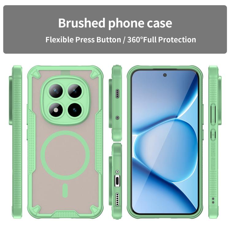 For Redmi Note 15 Pro+ 5G 163.3mm / Poco M8 Pro Armor Glaze MagSafe Magnetic Phone Case