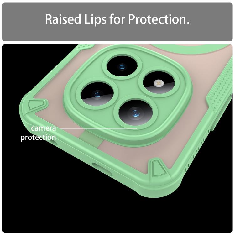 For Redmi Note 15 Pro+ 5G 163.3mm / Poco M8 Pro Armor Glaze MagSafe Magnetic Phone Case