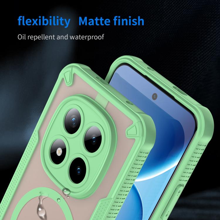 For Redmi Note 15 Pro+ 5G 163.3mm / Poco M8 Pro Armor Glaze MagSafe Magnetic Phone Case