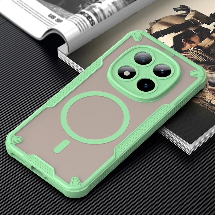 For Redmi Note 15 Pro+ 5G 163.3mm / Poco M8 Pro Armor Glaze MagSafe Magnetic Phone Case