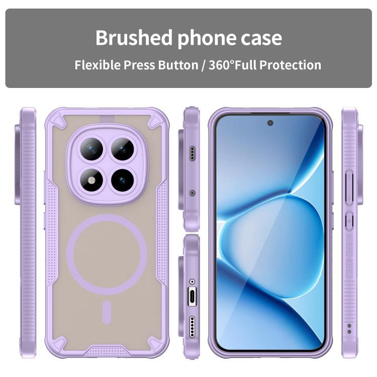 For Redmi Note 15 Pro+ 5G 163.3mm / Poco M8 Pro Armor Glaze MagSafe Magnetic Phone Case