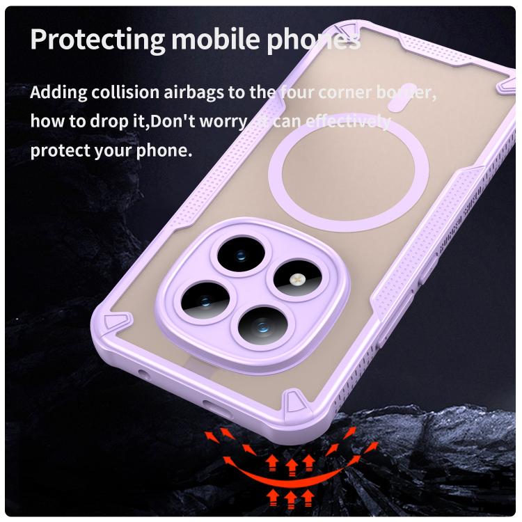 For Redmi Note 15 Pro+ 5G 163.3mm / Poco M8 Pro Armor Glaze MagSafe Magnetic Phone Case