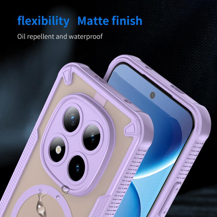 For Redmi Note 15 Pro+ 5G 163.3mm / Poco M8 Pro Armor Glaze MagSafe Magnetic Phone Case