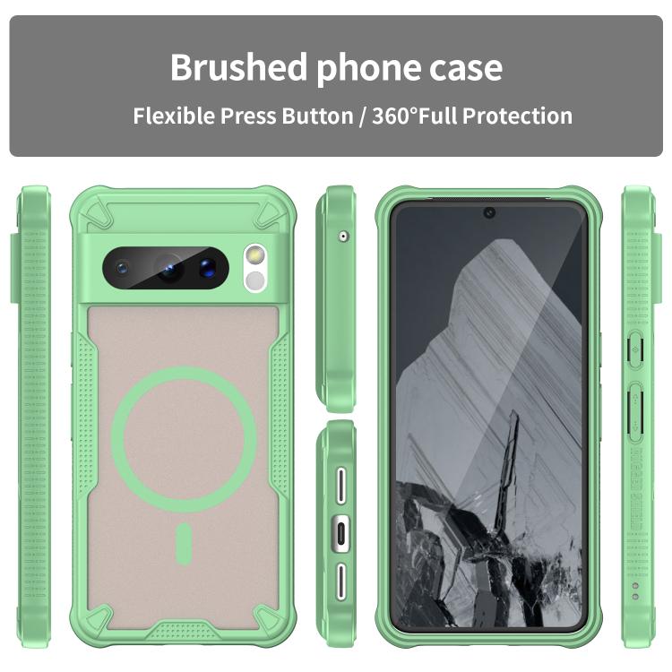 For Google Pixel 8 Pro Armor Glaze MagSafe Magnetic Phone Case