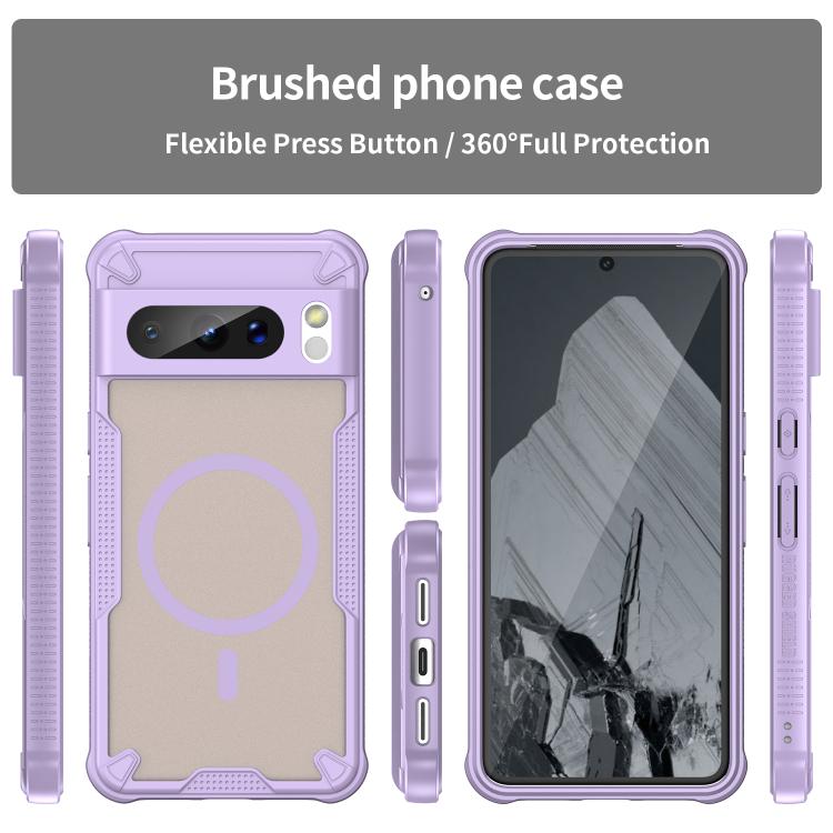 For Google Pixel 8 Pro Armor Glaze MagSafe Magnetic Phone Case