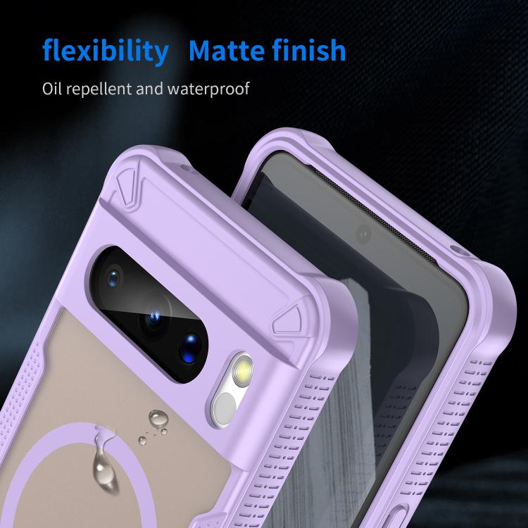 For Google Pixel 8 Pro Armor Glaze MagSafe Magnetic Phone Case