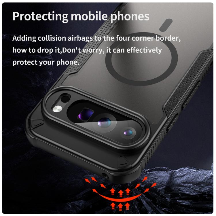 For Google Pixel 9 Pro Armor Glaze MagSafe Magnetic Phone Case