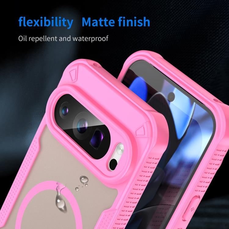 For Google Pixel 9 Pro Armor Glaze MagSafe Magnetic Phone Case