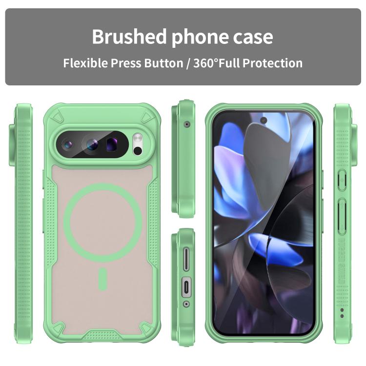 For Google Pixel 9 Pro Armor Glaze MagSafe Magnetic Phone Case