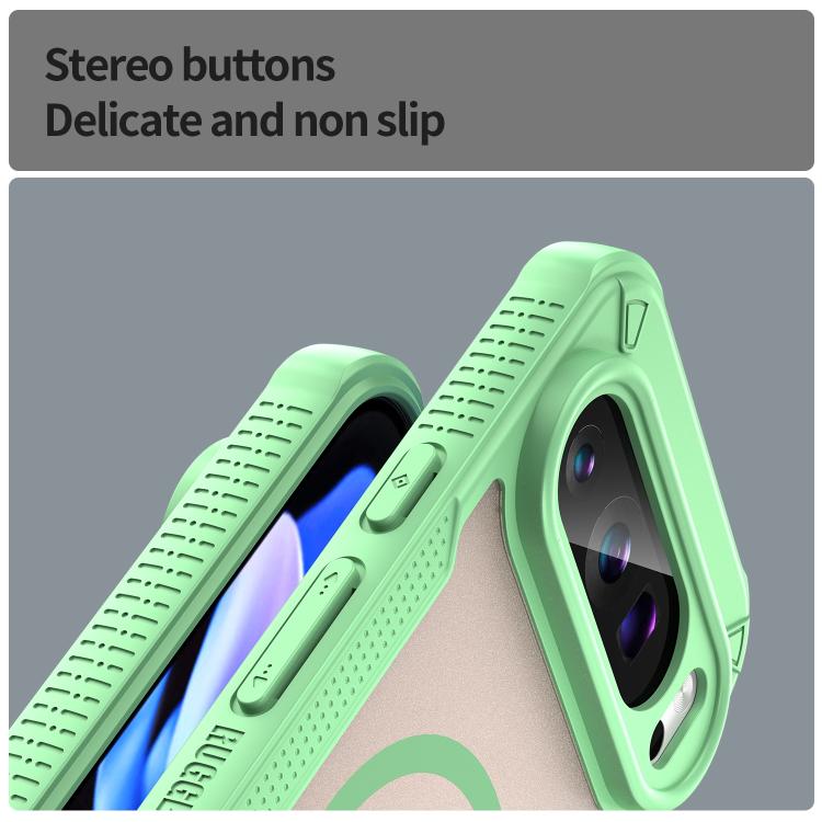 For Google Pixel 9 Pro Armor Glaze MagSafe Magnetic Phone Case