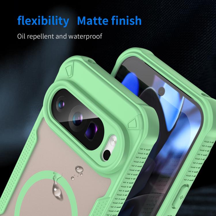 For Google Pixel 9 Pro Armor Glaze MagSafe Magnetic Phone Case