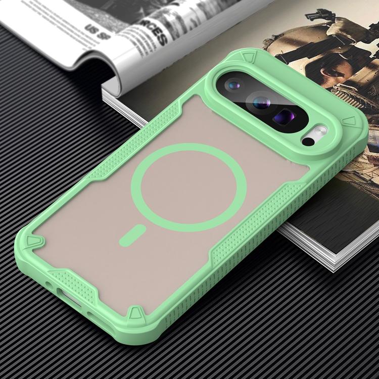 For Google Pixel 9 Pro Armor Glaze MagSafe Magnetic Phone Case