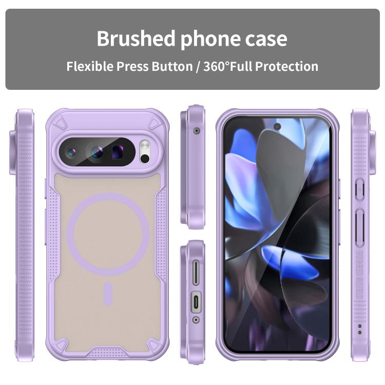 For Google Pixel 9 Pro Armor Glaze MagSafe Magnetic Phone Case
