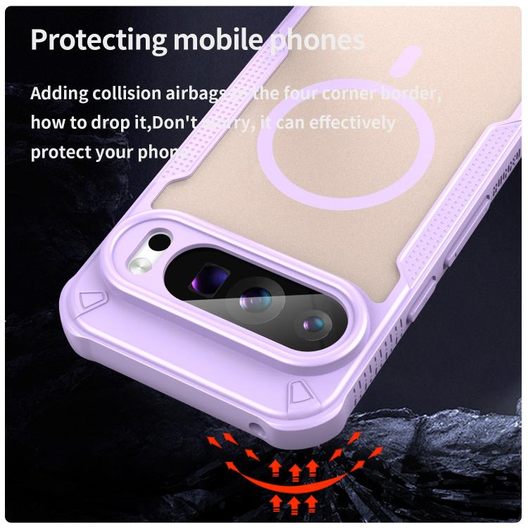 For Google Pixel 9 Pro Armor Glaze MagSafe Magnetic Phone Case