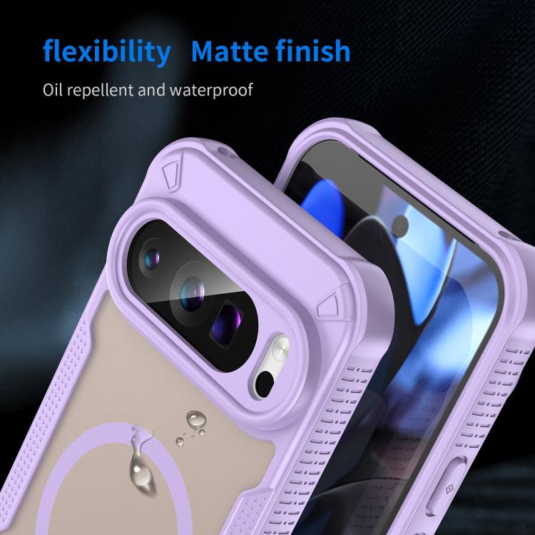 For Google Pixel 9 Pro Armor Glaze MagSafe Magnetic Phone Case