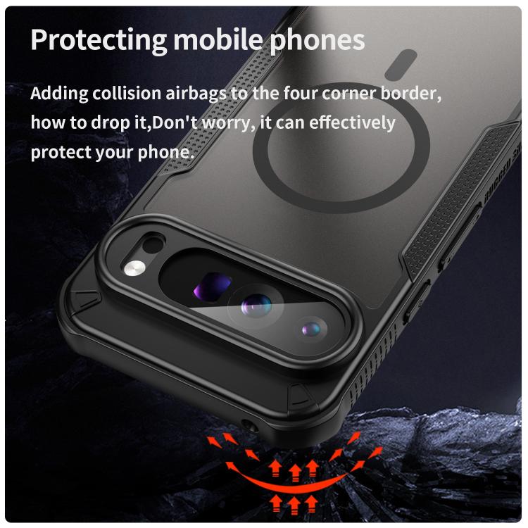 For Google Pixel 9 Pro XL Armor Glaze MagSafe Magnetic Phone Case
