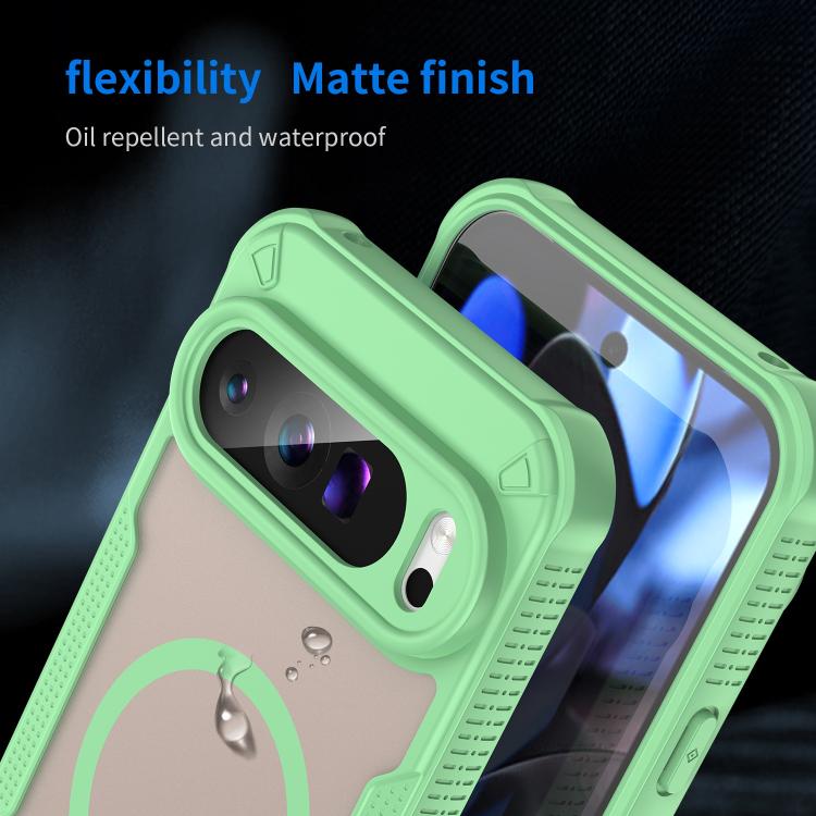 For Google Pixel 9 Pro XL Armor Glaze MagSafe Magnetic Phone Case