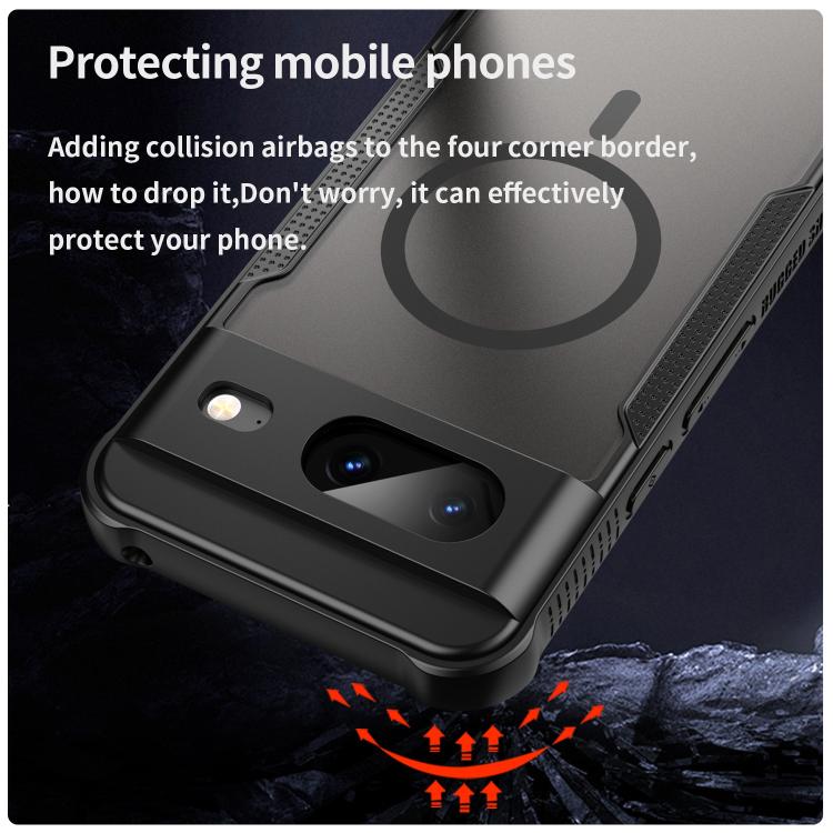 For Google Pixel 8 Armor Glaze MagSafe Magnetic Phone Case