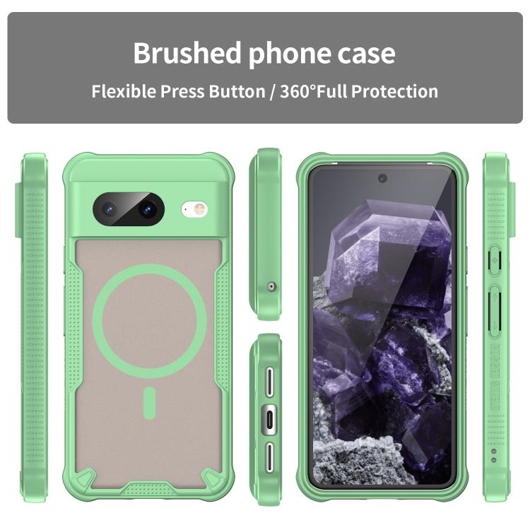For Google Pixel 8 Armor Glaze MagSafe Magnetic Phone Case