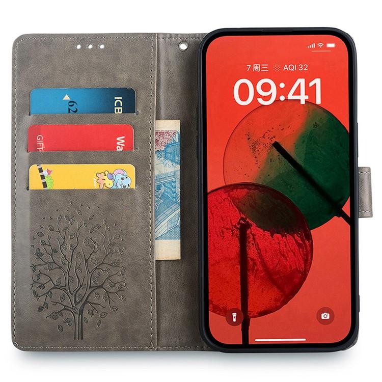 For Xiaomi 15 Ultra Tree & Deer Embossed Leather Phone Case