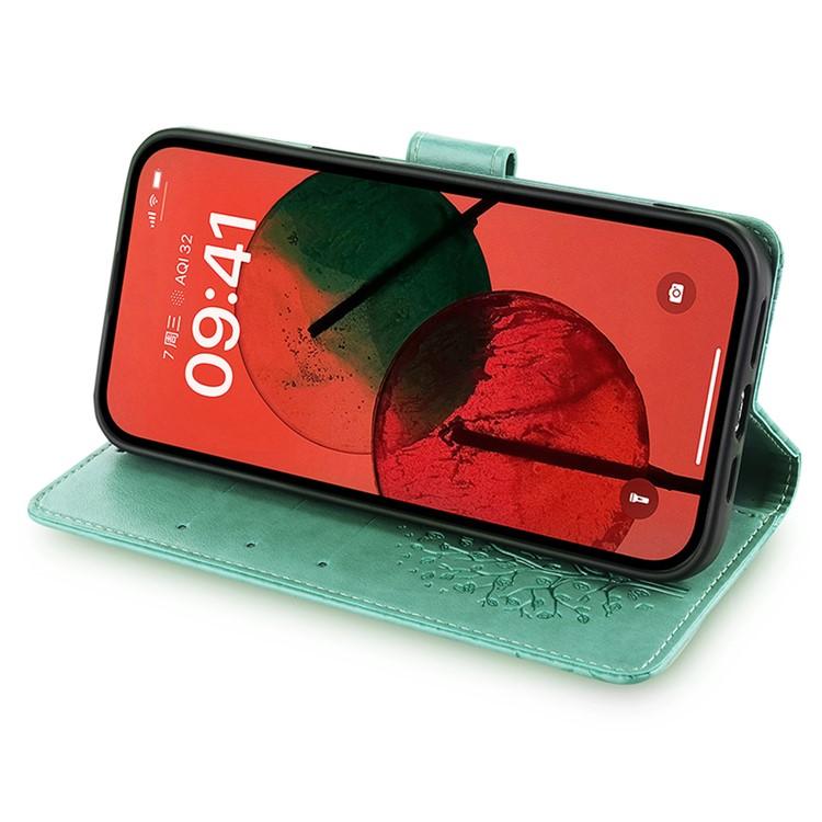 For Xiaomi 17 Pro Tree & Deer Embossed Leather Phone Case