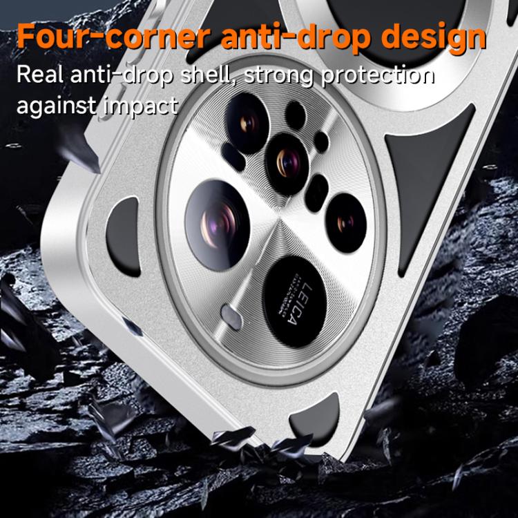 For Xiaomi K80 Pro Silicone Cooling Hollow Metal MagSafe Phone Case